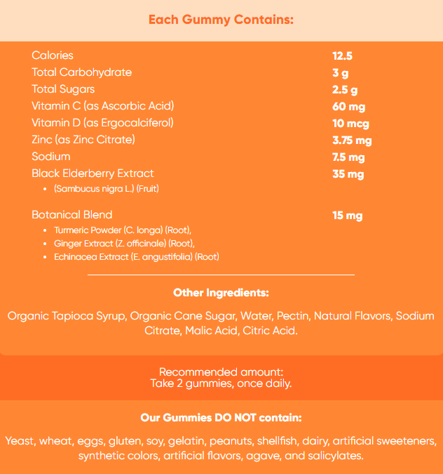 GOLI TRIPLE ACTION IMMUNE GUMMY
